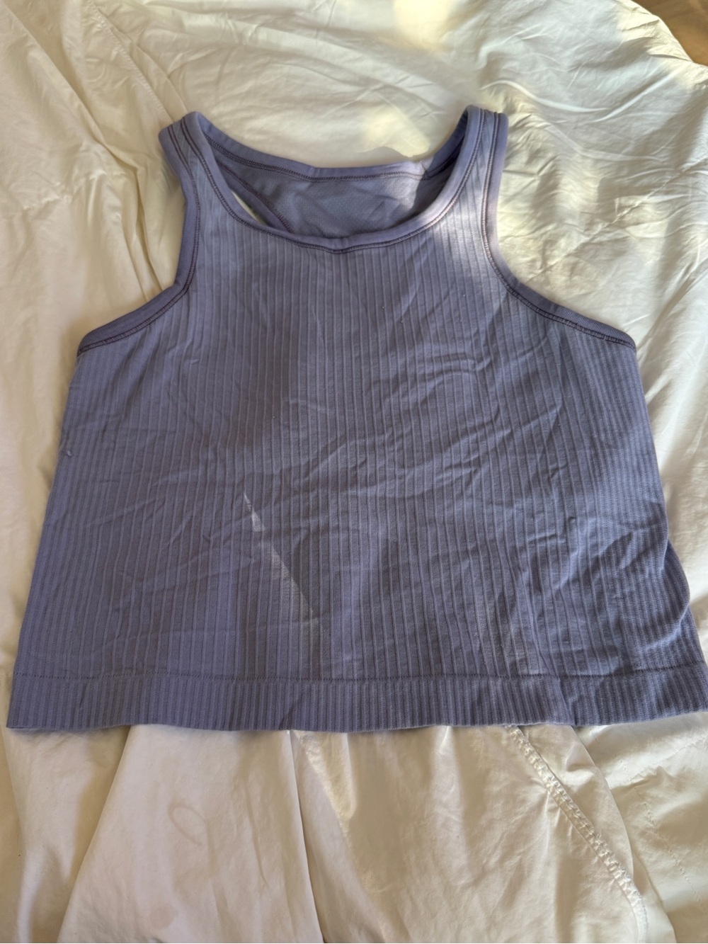 lululemon athletica Ribbed Lavender Tank Top - Light Purple - Picture 1 of 2